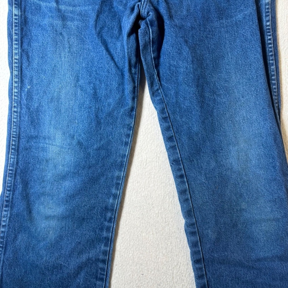 Wrangler Straight Leg Jeans Mens 34x34 Blue Good Vintage 936PWD Denim Pants - Picture 12 of 12
